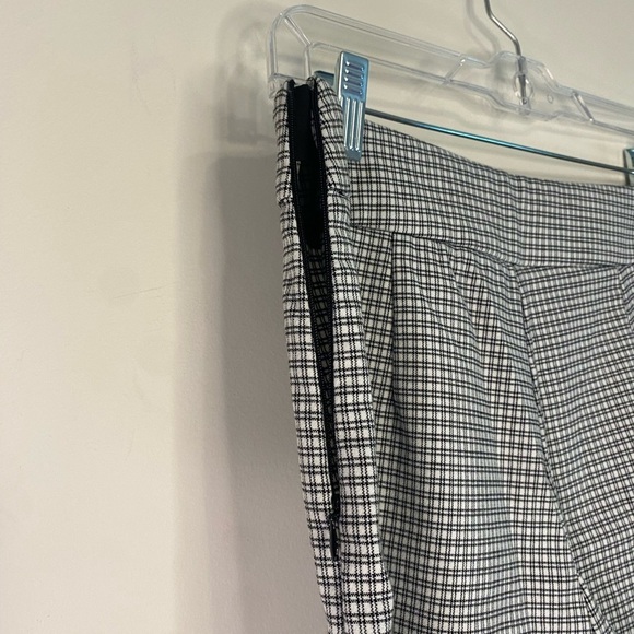 Rachel Zoe Wide Leg Cropped Black White Trouser Work Dress Pants Office Size 4 - Picture 6 of 11